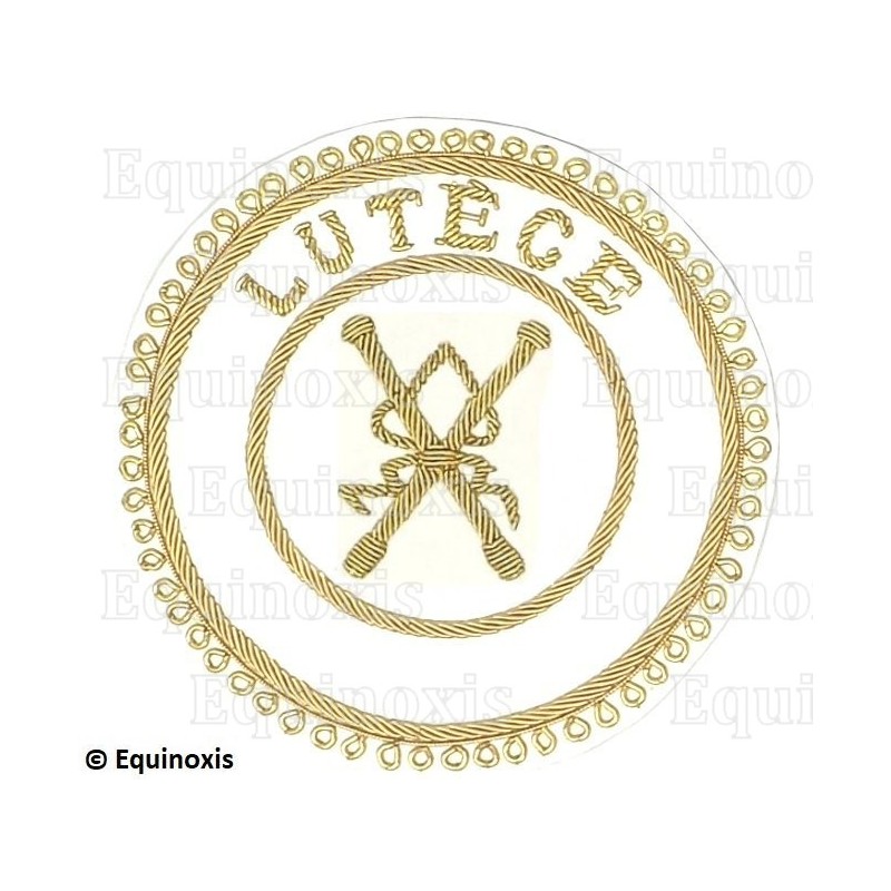 Badge / Macaron GLNF – Grande tenue provinciale – Grand Directeur des Cérémonies – Lutèce – Brodé main